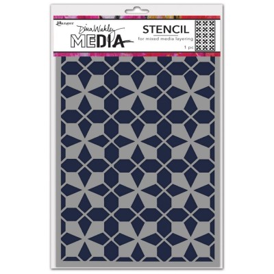 Dina Wakley - Stencil modèle «Tile Floor» 6" X 9"